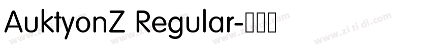 AuktyonZ Regular字体转换
